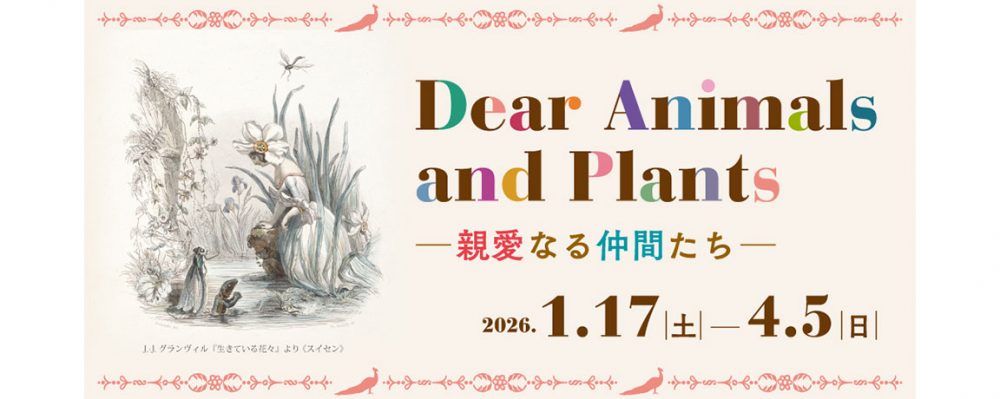 「Dear Animals and Plants ―親愛なる仲間たち―」が群馬県立舘林美術館にて開催中、４月５日まで